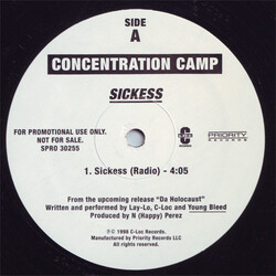 Concentration Camp (3) Sickess USED VINYL 12INCH PROMO