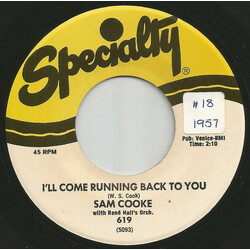 Sam Cooke I'll Come Running Back To You / Forever USED VINYL 7INCH 45 RPM SINGLE REISSUE