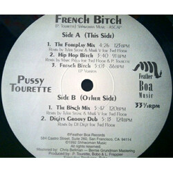 Pussy Tourette French Bitch USED VINYL 12INCH 33 S RPM