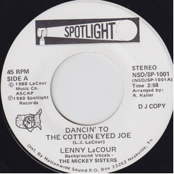 Lennie LaCour Dancin' To The Cotton Eyed Joe USED VINYL 7INCH 45 RPM PROMO