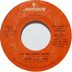 Jerry Lee Lewis Me And Bobby McGee Vinyl 7" USED
