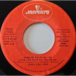 Jerry Lee Lewis When He Walks On You (Like You Have Walked On Me) Vinyl 7" USED