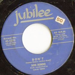 Don Rondo Don't  / The Love I Never Had USED VINYL 7INCH 45 RPM