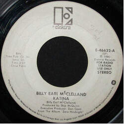Billy Earl McClelland Katina USED VINYL 7INCH 45 RPM PROMO