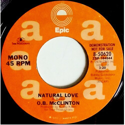 Obie McClinton Natural Love USED VINYL 7INCH 45 RPM SINGLE PROMO STYRENE STEREO MONO