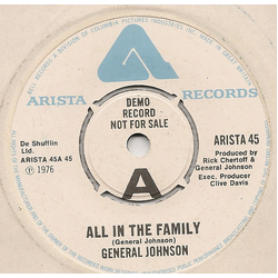 General Johnson All In The Family / Ready, Willing And Able Vinyl 7" USED