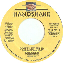 Sneaker Don't Let Me In USED VINYL 7INCH 45 RPM PROMO