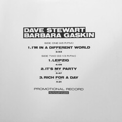 Dave Stewart & Barbara Gaskin The Singles (Excerpts) USED VINYL 12INCH PROMO