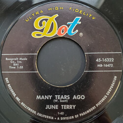 June Terry Easy Come, Easy Go / Many Tears Ago USED VINYL 7INCH 45 RPM SINGLE