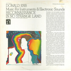 Donald Erb Music For Instruments & Electronic Sounds Vinyl LP USED