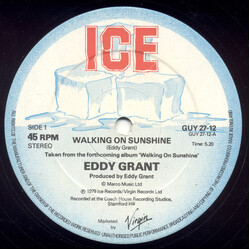 Eddy Grant Walking On Sunshine USED VINYL 12INCH 45 RPM