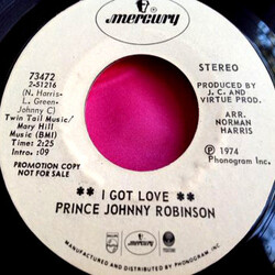 Prince Johnny Robinson I Got Love / I Fell In Love With An Angel USED VINYL 7INCH 45 RPM PROMO
