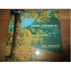 Johannes Brahms / Carl Schuricht / Südwestfunkorchester Baden-Baden Symphony N°3 - Variations On A Theme By Haydn Vinyl LP USED