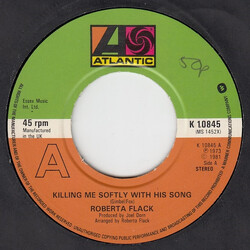 Roberta Flack Killing Me Softly With His Song Vinyl 7" USED