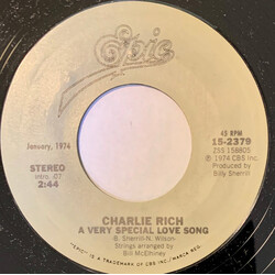 Charlie Rich A Very Special Love Song USED VINYL 7INCH 45 RPM STEREO