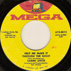 Sammi Smith Help Me Make It Through The Night / When Michael Calls Vinyl 7" USED