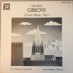 Orlando Gibbons / The Clerkes Of Oxenford Church Music, Vol. 1 Vinyl LP USED