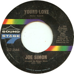 Joe Simon Yours Love Vinyl 7" USED