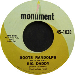 Boots Randolph Big Daddy / Love Letters USED VINYL 7INCH 45 RPM