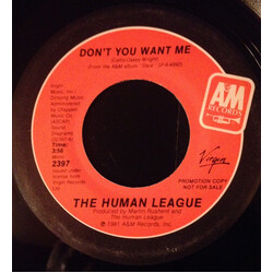 The Human League Don't You Want Me USED VINYL 7INCH 45 RPM SINGLE PROMO STEREO MONO