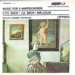 Carl Philipp Emanuel Bach / Johann Sebastian Bach / George Malcolm / English Chamber Orchestra / Raymond Leppard Music For 4 Harpsichords Vinyl LP USE