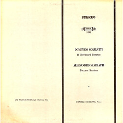 Danielle Dechenne / Domenico Scarlatti / Alessandro Scarlatti 11 Keyboard Sonatas / Toccata Settima Vinyl LP USED