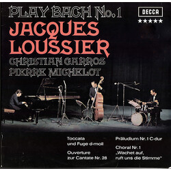Jacques Loussier / Christian Garros / Pierre Michelot Play Bach No.1 Vinyl LP USED