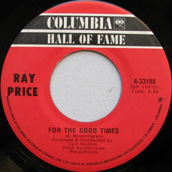 Ray Price For The Good Times / I Won't Mention It Again USED VINYL 7INCH 45 RPM REISSUE