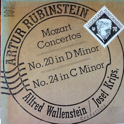 Wolfgang Amadeus Mozart / Arthur Rubinstein / Josef Krips / Alfred Wallenstein Mozart Concertos No. 20 & No. 24 Vinyl LP USED