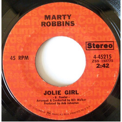 Marty Robbins Jolie Girl / The City USED VINYL 7INCH 45 RPM REISSUE STYRENE
