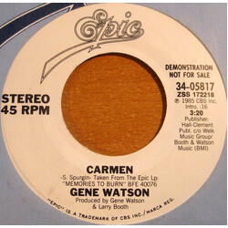 Gene Watson Carmen USED VINYL 7INCH 45 RPM SINGLE