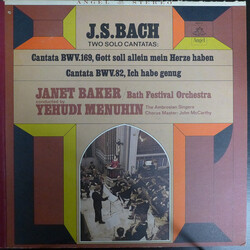 Johann Sebastian Bach / Janet Baker / Bath Festival Orchestra / Yehudi Menuhin / The Ambrosian Singers Two Solo Cantatas Vinyl LP USED