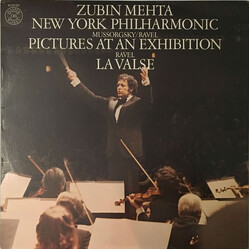 Zubin Mehta / The New York Philharmonic Orchestra / Modest Mussorgsky / Maurice Ravel Pictures At An Exhibition / La Valse Vinyl LP USED