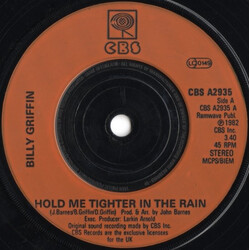 Billy Griffin Hold Me Tighter In The Rain USED VINYL 7INCH 45 RPM SINGLE STEREO