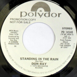 Don Ray Standing In The Rain USED VINYL 7INCH 45 RPM PROMO STYRENE STEREO