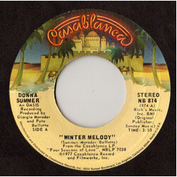 Donna Summer Winter Melody USED VINYL 7INCH 45 RPM SINGLE STEREO
