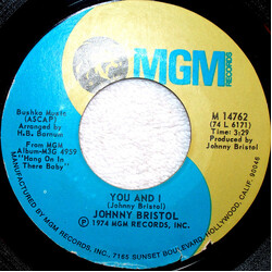 Johnny Bristol You And I USED VINYL 7INCH 45 RPM SINGLE STYRENE