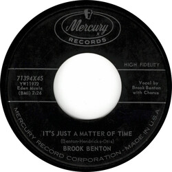 Brook Benton It's Just A Matter Of Time / Hurtin' Inside USED VINYL 7INCH 45 RPM SINGLE