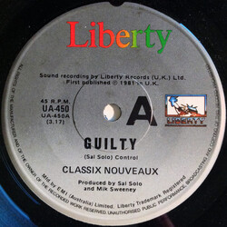 Classix Nouveaux Guilty USED VINYL 7INCH 45 RPM SINGLE