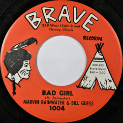 Marvin Rainwater / Bill Guess Bad Girl / Saw Your New Love Today USED VINYL 7INCH 45 RPM SINGLE