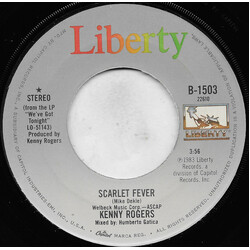 Kenny Rogers Scarlet Fever USED VINYL 7INCH SINGLE