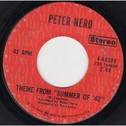 Peter Nero Theme From "Summer Of '42" VINYL 7" USED