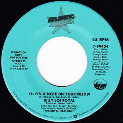Billy Joe Royal I'll Pin A Note On Your Pillow USED VINYL 7INCH 45 RPM SINGLE PROMO