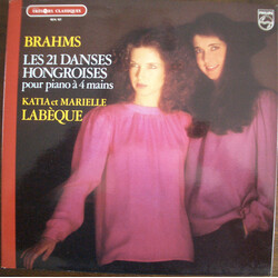 Johannes Brahms / Katia Et Marielle Labèque Les 21 Danses Hongroises Pour Piano À 4 Mains Vinyl LP USED