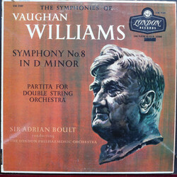Ralph Vaughan Williams / Sir Adrian Boult / London Philharmonic Orchestra Symphony No. 8 In D Minor / Partita For Double String Orchestra Vinyl LP USE