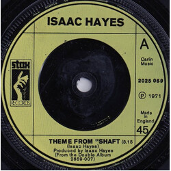 Isaac Hayes Theme From Shaft USED VINYL 7INCH 45 RPM REPRESS