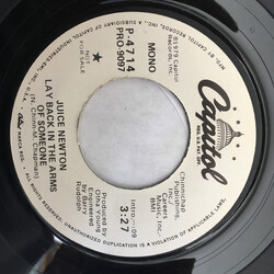 Juice Newton Lay Back In The Arms Of Someone USED VINYL 7INCH 45 RPM PROMO STEREO MONO