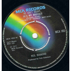 Neil Diamond He Ain't Heavy, He's My Brother USED VINYL 7INCH 45 RPM SINGLE