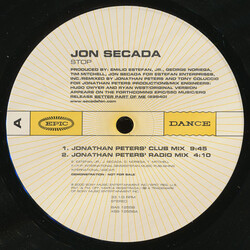 Jon Secada Stop (Promo #1) VINYL 12" USED