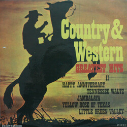 Unknown Artist Country & Western Greatest Hits II Vinyl LP USED